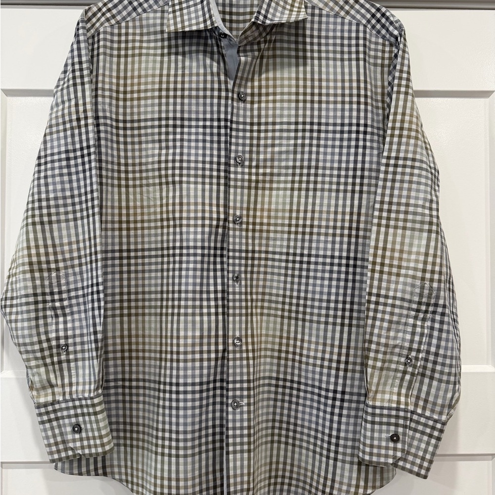 J. Hilburen Men's Custom Plaid Button-Down Shirt